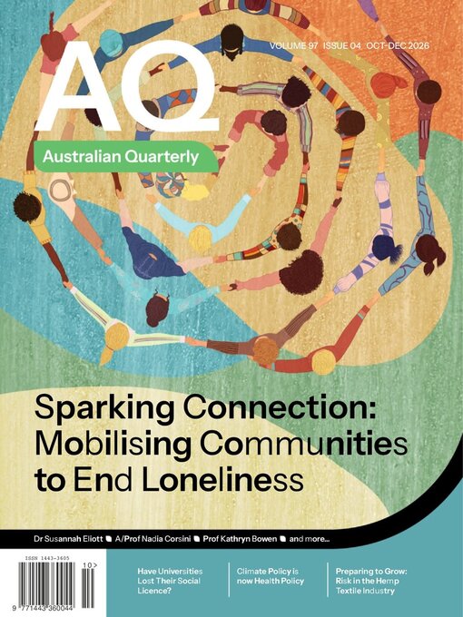 Cover image for AQ: Australian Quarterly